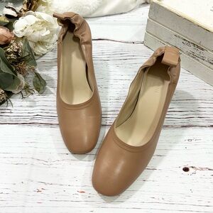 everlane ballerina leather pumps NWOT